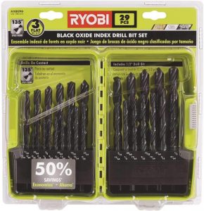 Ryobi 21 piece drill bit set hot sale