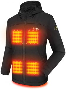 PTAHDUS Women’s Heated Soft Shell Jacket