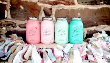 Painted Glass Mason Jars