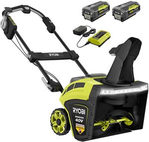 RYOBI RY40860 21 in. 40-Volt Brushless Cordless Electric Snow Blower