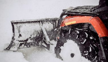 How to attach a snow plow to an ATV