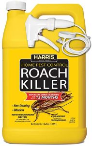 HARRIS Roach Killer Liquid Spray With Odorless And Non Staining 12 Month Extended Residual Kill Formula Gallon  190x300 