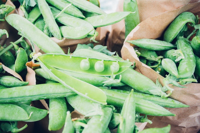 Peas from a garden