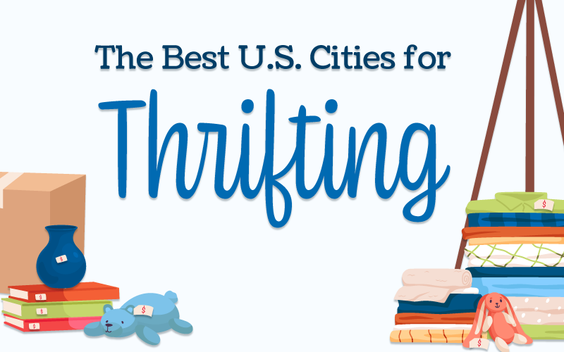 Title graphic for U.S. city ranking on thrift shops